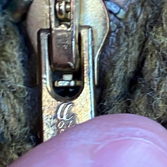 Vintage 1958 Green Goose Cowichan Handmade Woven Wool Jacket Canvas Large Canada - Picture 14 of 16